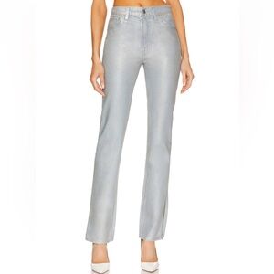 GRLFRND Harlow Coated High Rise Boot Jeans in Silverado
